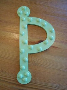 bokstazven p