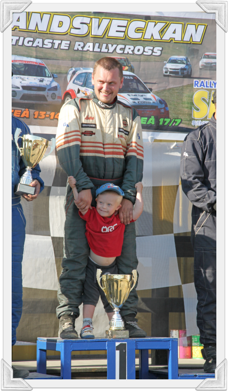 rallycrossbilden max och pappa