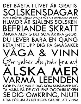 det bästa i livet är gratis