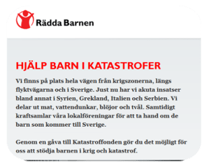 barn i katastrofer kopiera